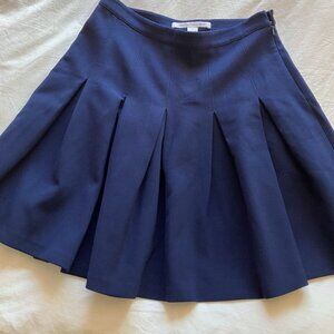 DVF Blue Pleated Skirt